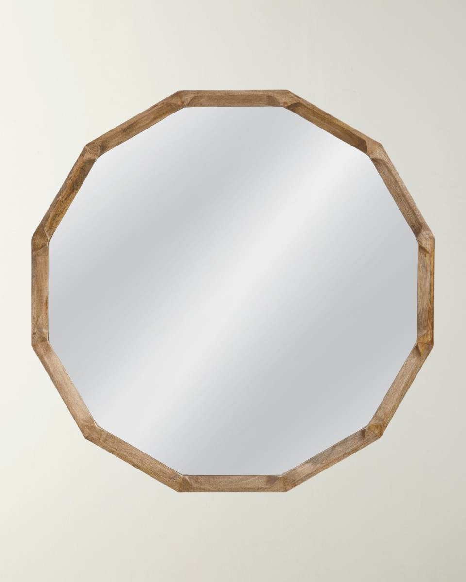Eloise 12-Sided Wall Mirror, 46" Round